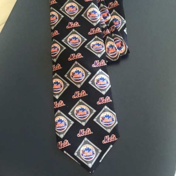 Mets vintage tie silk RM Sport Ralph Marlin & Co 1999 rare - Picture 4 of 9